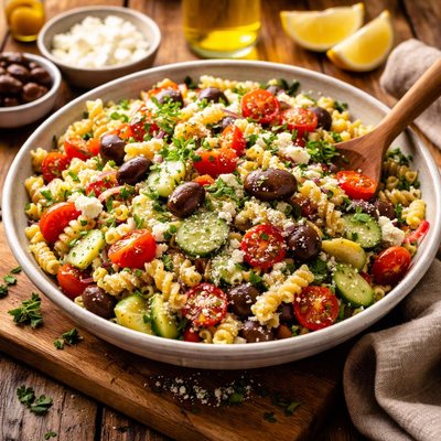 Image of Easy Mediterranean Pasta Salad