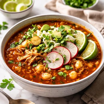 Image of Easy Mexican Pozole Soup Crock Pot