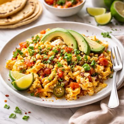 Image of Easy Mexican Scrambled Eggs