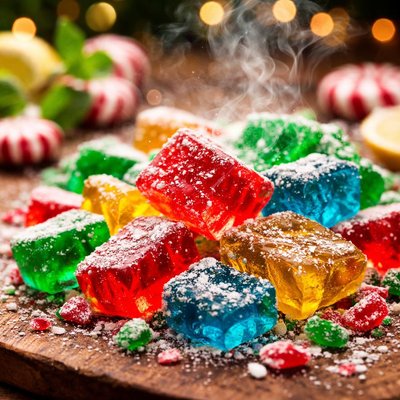 Image of Easy Microwave Hard Christmas Rock Candy
