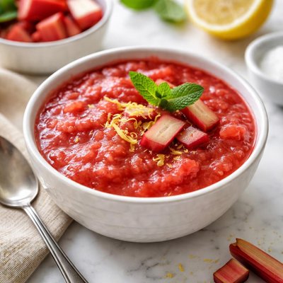Image of Easy Microwave Rhubarb Sauce