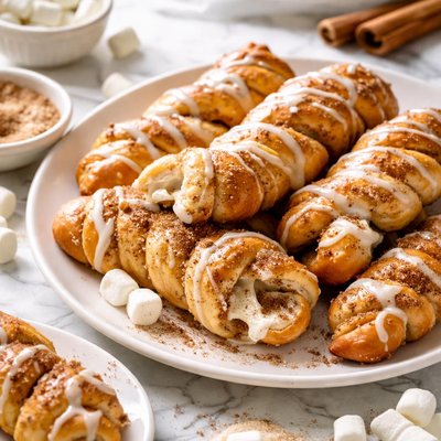 Image of Easy Mini Cinnamon Marshmallow Crescent Twists