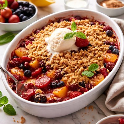 Image of Easy Mixed Fruit Crisp