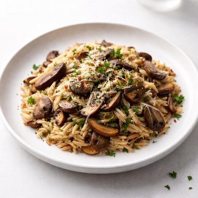 Image of Easy Mushroom Orzo