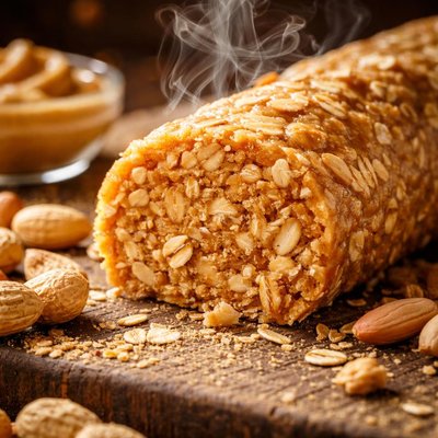 Image of Easy No Bake Peanut Butter Log