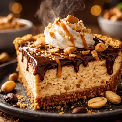 Image of Easy No Bake Peanut Butter Pie