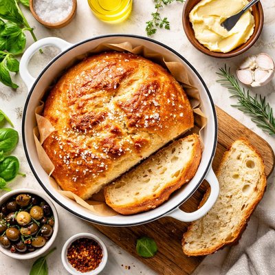 Image of Easy No Knead Bread