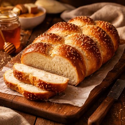 Image of Easy No Knead Challah Bread