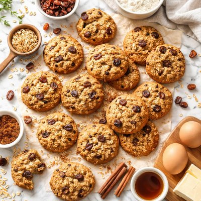 Image of Easy Oatmeal Raisin Cookies