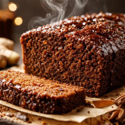 Image of Easy Old Fashioned English Sticky Gingerbread Loaf
