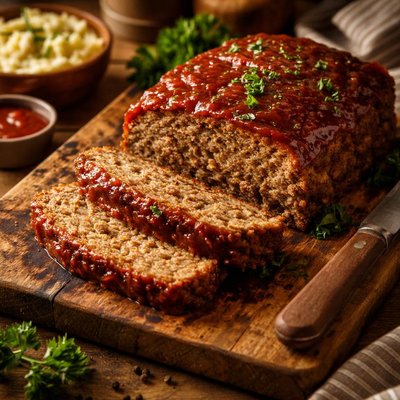 Image of Easy Old Fashioned Meatloaf