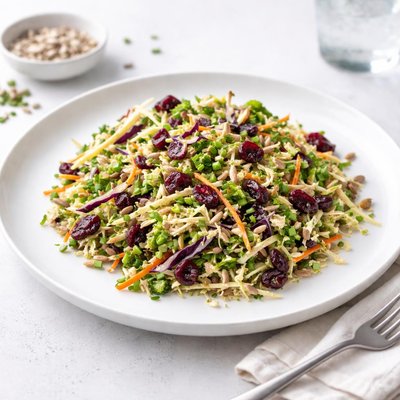 Image of Easy One Bowl Cranberry Broccoli Slaw