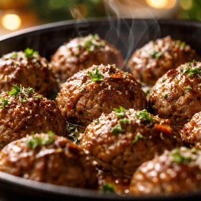 Image of Easy Oven Baked Meatballs