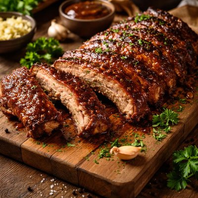 Image of Easy Oven Baked Ribs