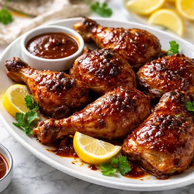 Image of Easy Oven Barbequed Barbecued Chicken