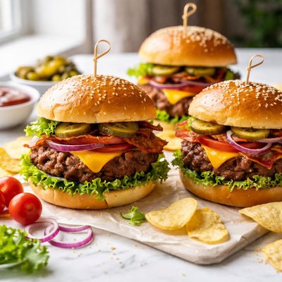 Image of Easy Oven Hamburgers