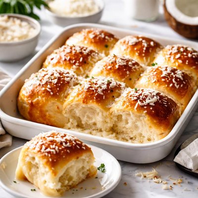 Image of Easy Pani Popo Samoan Coconut Bread