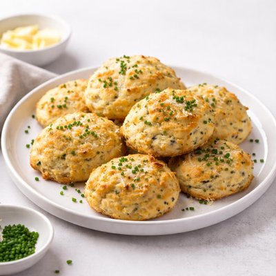 Image of Easy Parmesan Chive Drop Biscuits