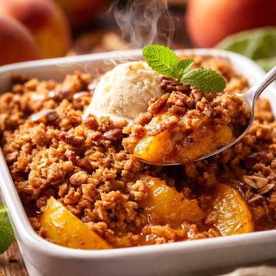 Image of Easy Peach Crisp