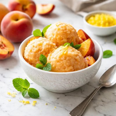 Image of Easy Peach Sorbet