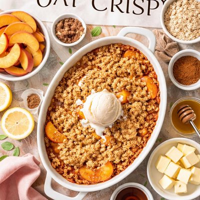 Image of Easy Peachy Oat Crisp