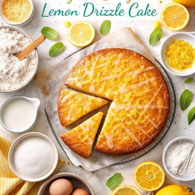 Image of Easy Peasy Lemon Squeezie All in One Lemon Drizzle Cake