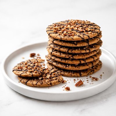 Image of Easy Pecan Chocolate Thins Cookies