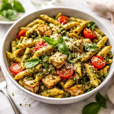 Image of Easy Pesto Chicken Penne