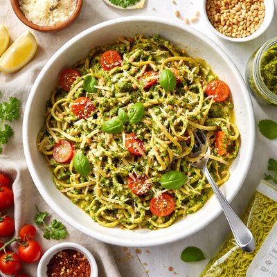 Image of Easy Pesto Shirataki Noodles