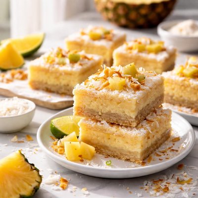 Image of Easy Pineapple Coconut Squares