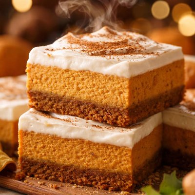Image of Easy Pumpkin Cheesecake Bars