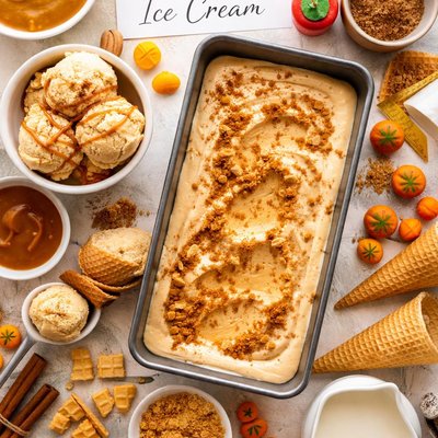 Image of Easy Pumpkin Pie Ice Cream
