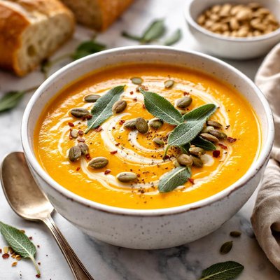 Image of Easy Pumpkin Sage Soup Crockpot