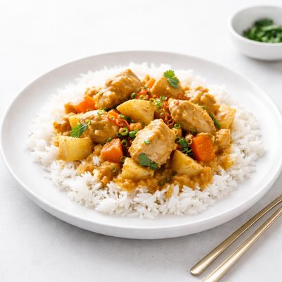 Image of Easy Rice Cooker Chicken Curry