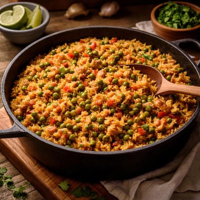Image of Easy Rice with Pigeon Peas Arroz Con Gandules