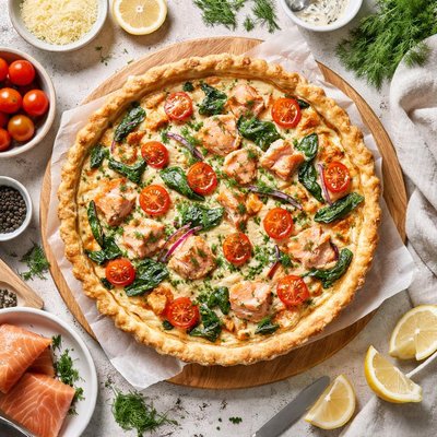 Image of Easy Salmon Quiche