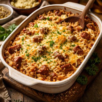 Image of Easy Sauerkraut Pork Casserole