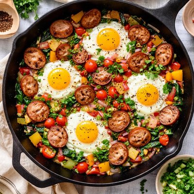 Image of Easy Sausage and Eggs