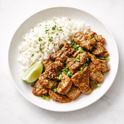 Image of Easy Sauteed Pork with White Rice
