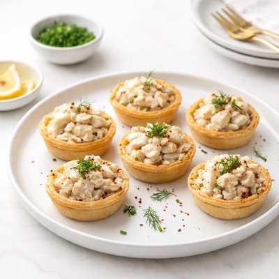 Image of Easy Savoury Crab Mini Tarts