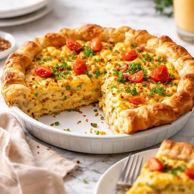Image of Easy Scrambled Egg Pie