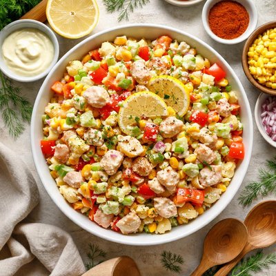 Image of Easy Seashell Krab Salad