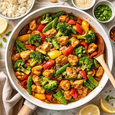 Image of Easy Sesame Chicken Stir Fry