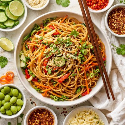 Image of Easy Sesame Ginger Noodles