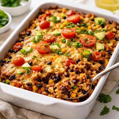 Image of Easy Seven Layer Rice Casserole