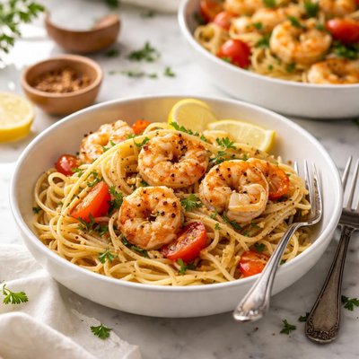 Image of Easy Shrimp Pasta for Two