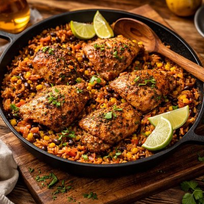 Image of Easy Simple Chipotle Chicken and Rice