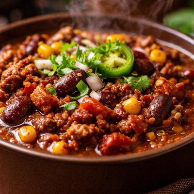 Image of Easy Slow Cooker Mexican Chorizo Chili