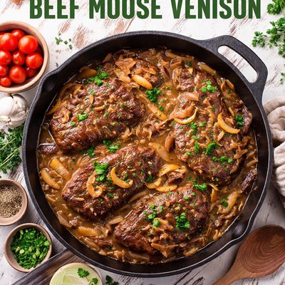 Image of Easy Smothered Beef Moose Venison