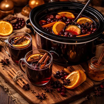 Image of Easy Spiced Wine for the Crock Pot